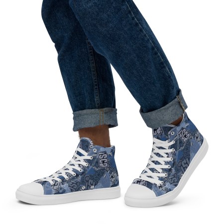 ISCAmouflage high top canvas shoes